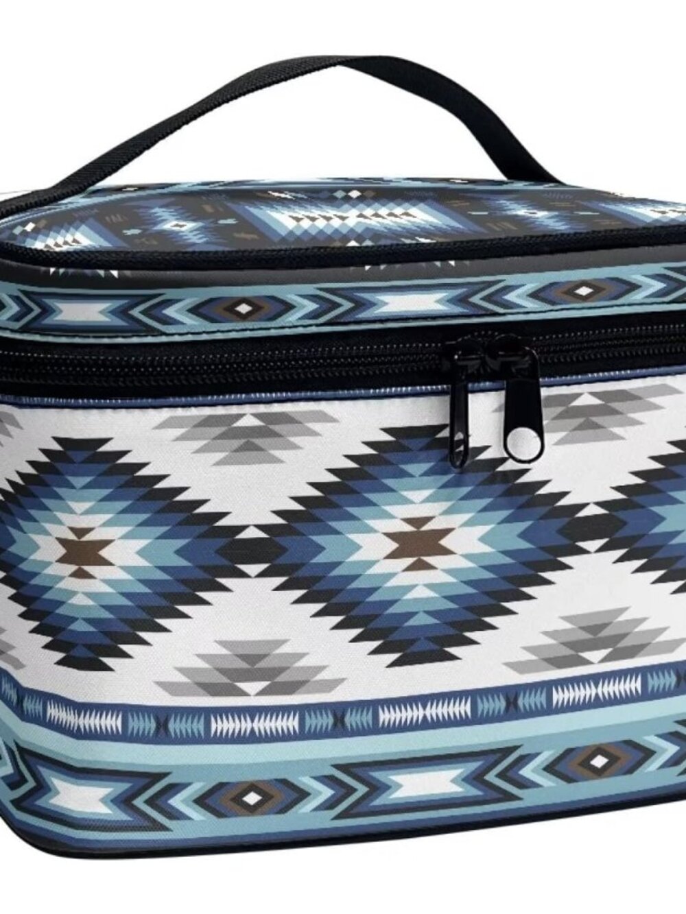 Western Makeup Bags for Woment Tribal Ethnic Tribal Aztec Navajo Portable Cosmet